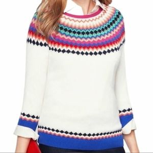 Talbots Fair Isle Nordic Sweater Size M